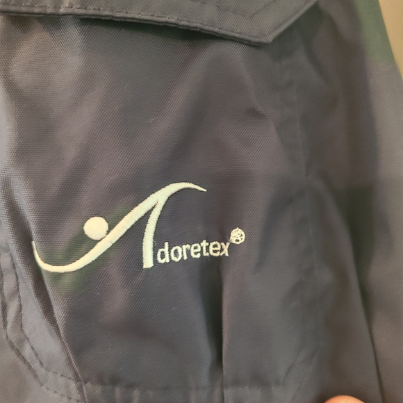 Adoretex Navy Blue Swim Parka with Yellow Fleece Lining - Picture 3 of 10